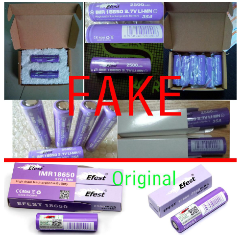 Fake Efest Products and How to Differentiate Fake Battery Company News - EFEST® Battery and Charger Manufacturer